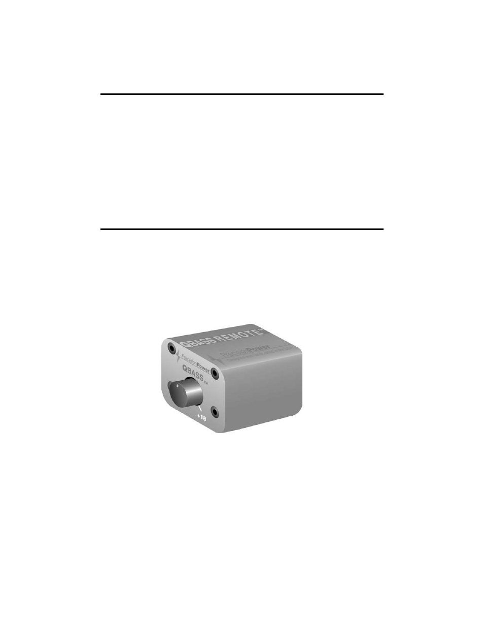 Qbass plus, Qbass remote | Precision Power DCX 300.2 User Manual | Page 4 / 22