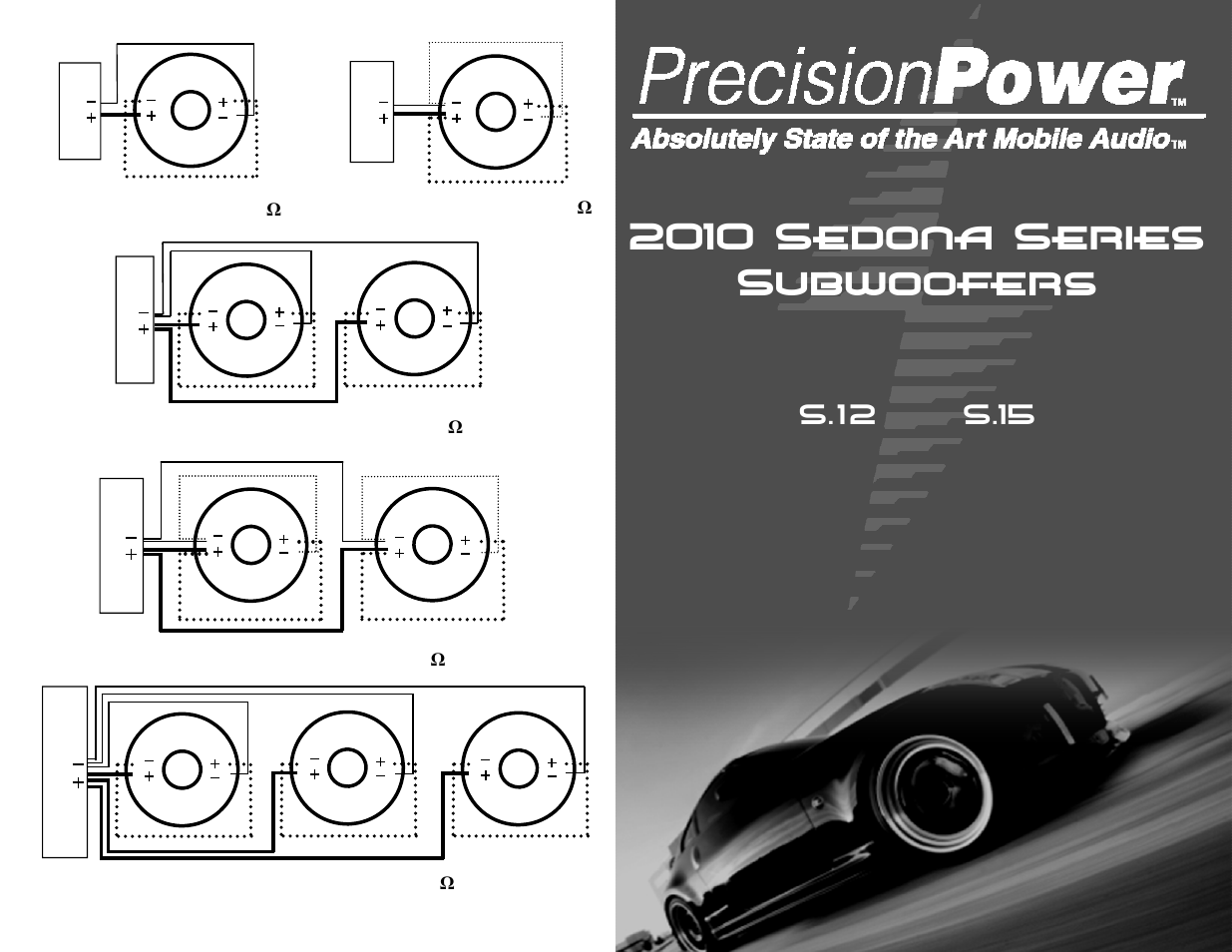 Precision Power SEDONA S.12 User Manual | 2 pages