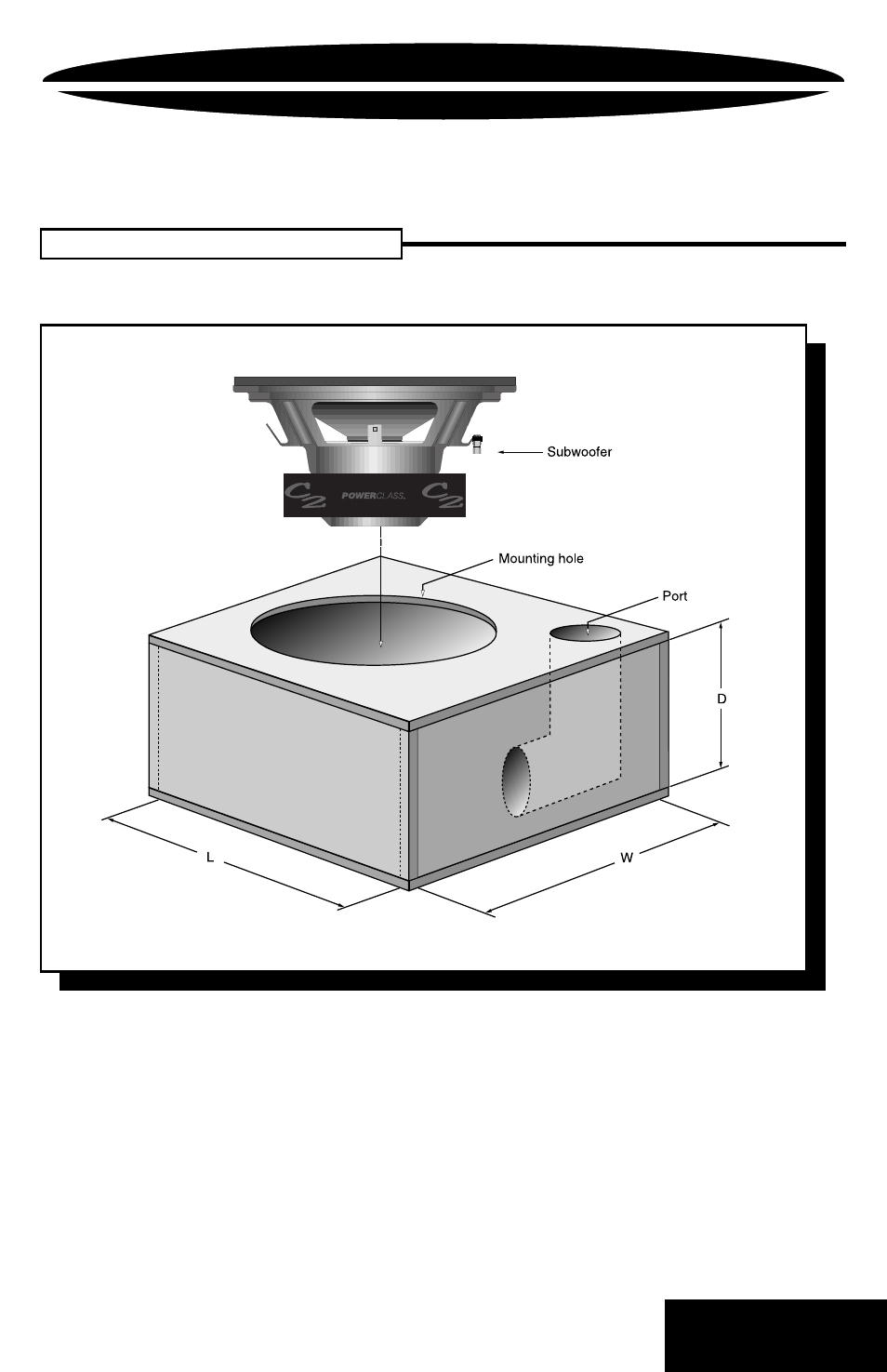 Ported enclosure (continued), Ported enclosure | Precision Power PC8C2 User Manual | Page 19 / 23