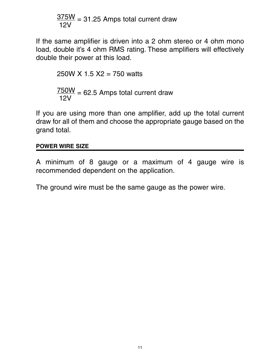 Precision Power A1000/2 User Manual | Page 12 / 23
