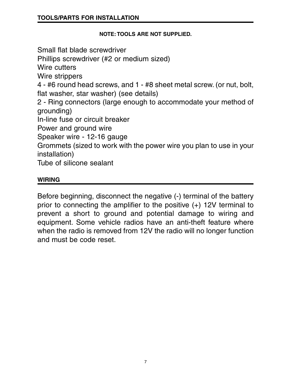 Precision Power A1000/2 User Manual | Page 8 / 23