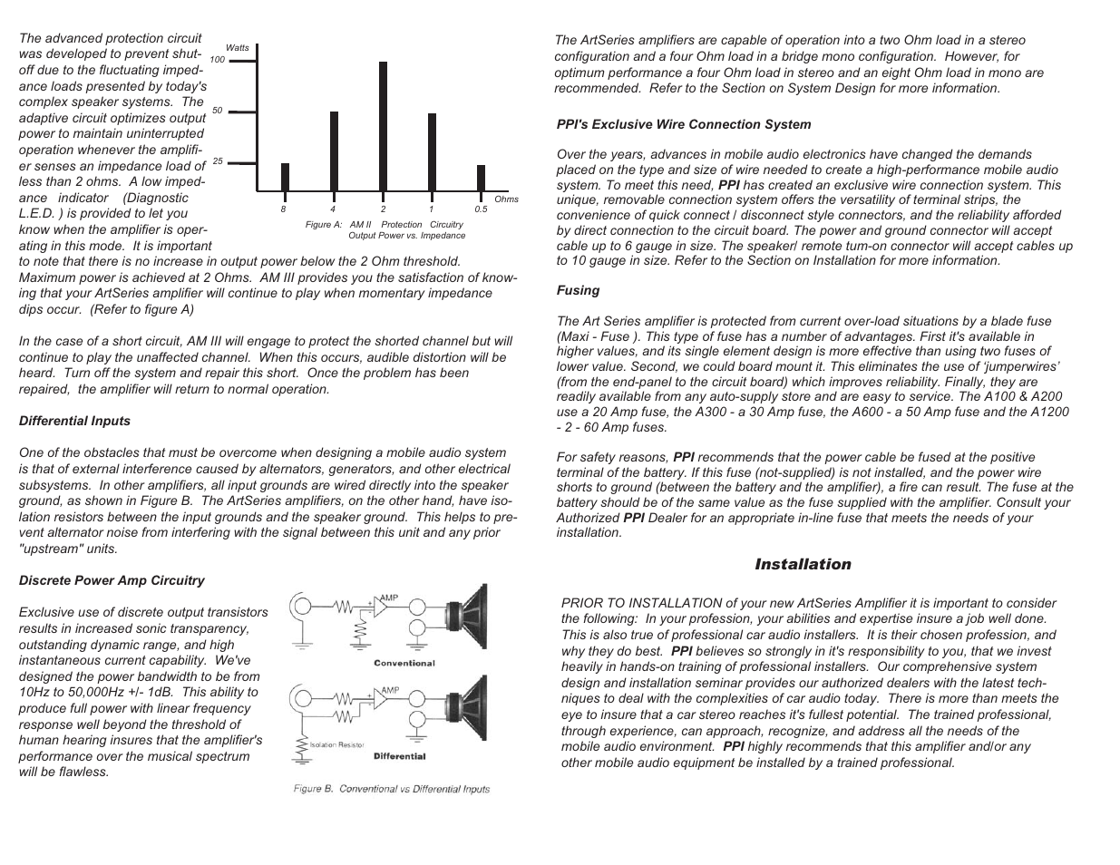 Installation | Precision Power A100.2 User Manual | Page 7 / 13