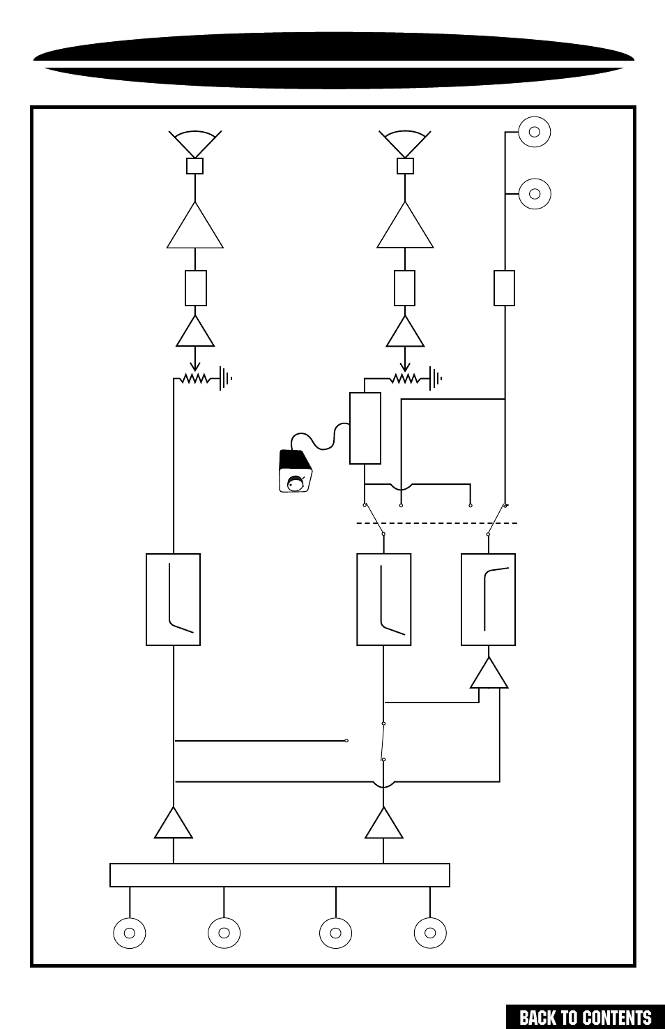 Block diagram 4800, Back to contents, Bass | Bass remote | Precision Power PC4200 User Manual | Page 29 / 31