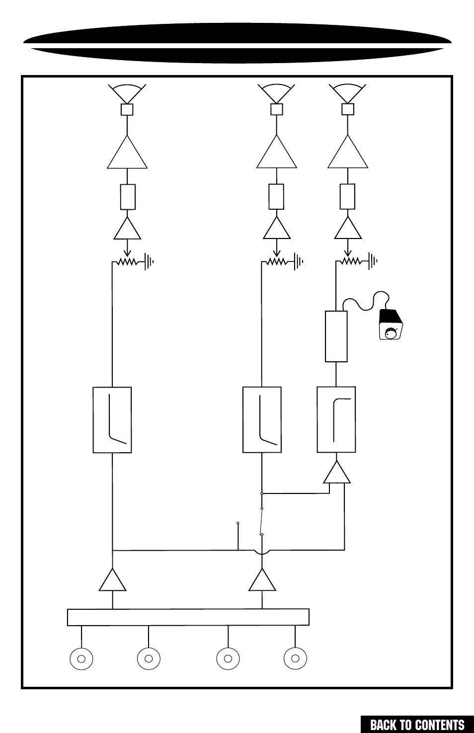 Block diagram 6600, Back to contents, Bass | Precision Power PC4200 User Manual | Page 30 / 31