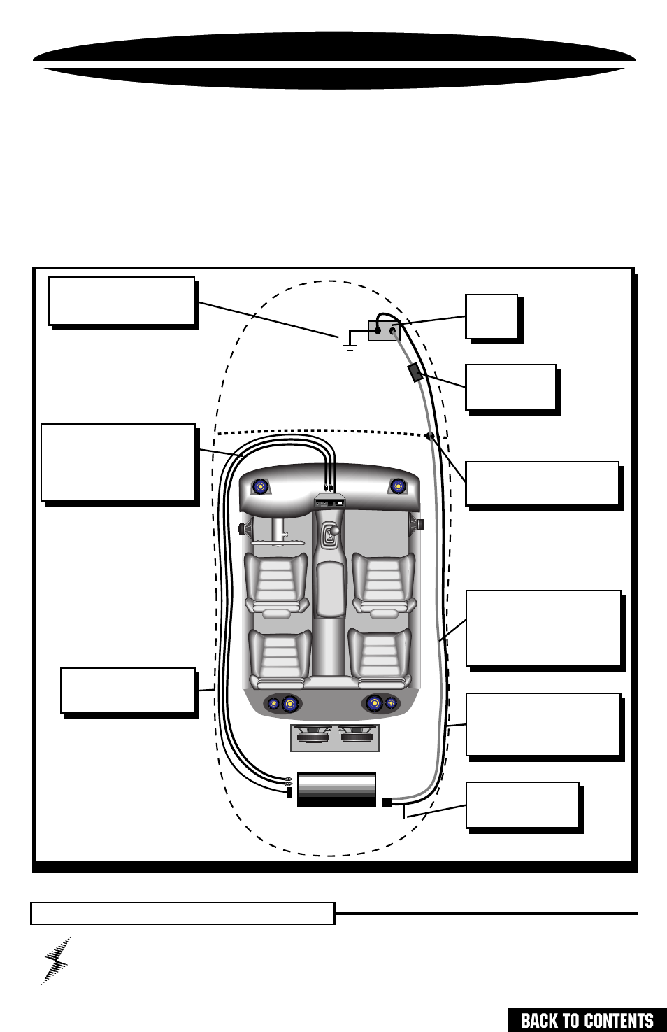 Wiring (continued), Back to contents, Wiring | Fuse must be installed within 18" of battery | Precision Power PC4200 User Manual | Page 7 / 31