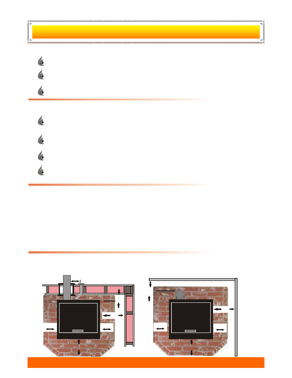 C & c, Lanning, Rotection | Learances | PelPro Wood Pellet Stoves HSPP2 User Manual | Page 14 / 40