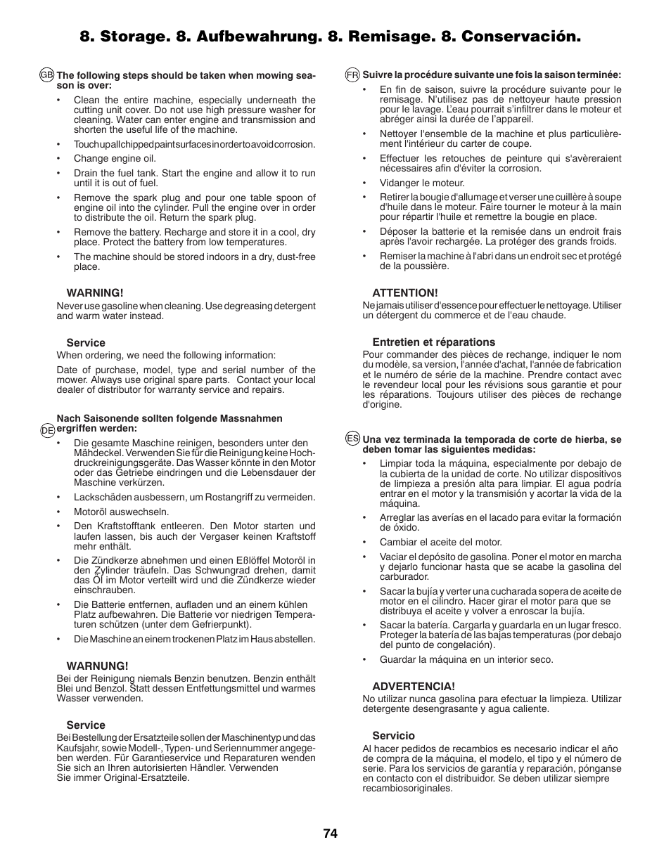 Partner Tech P11577 User Manual | Page 74 / 76