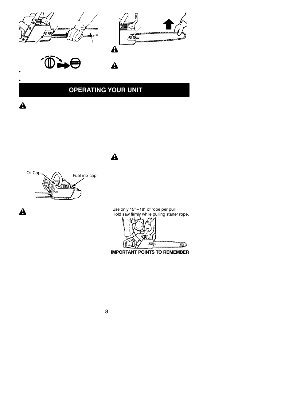 Operating your unit | Partner Tech P4-18XT User Manual | Page 8 / 15