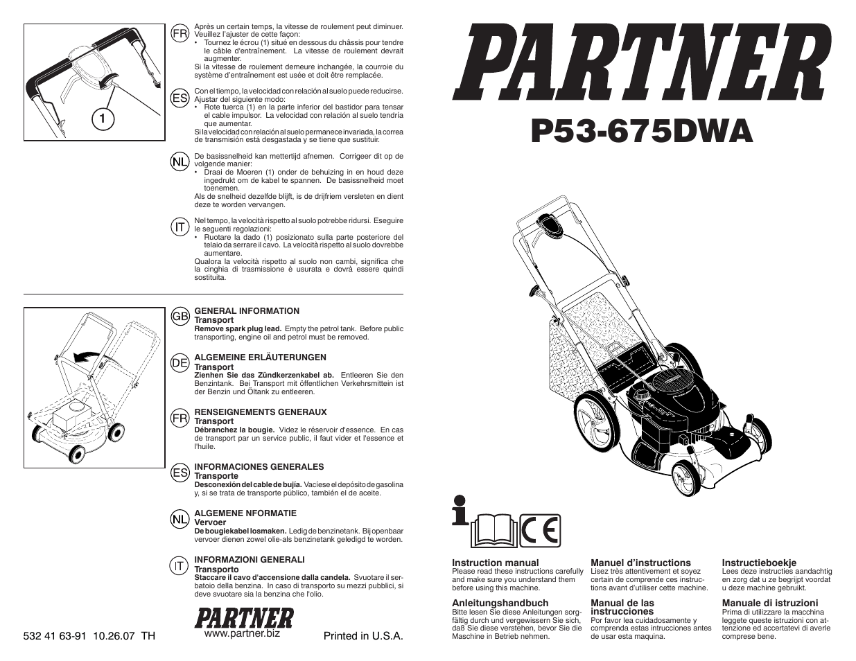 Partner Tech P53-675DWA User Manual | 10 pages