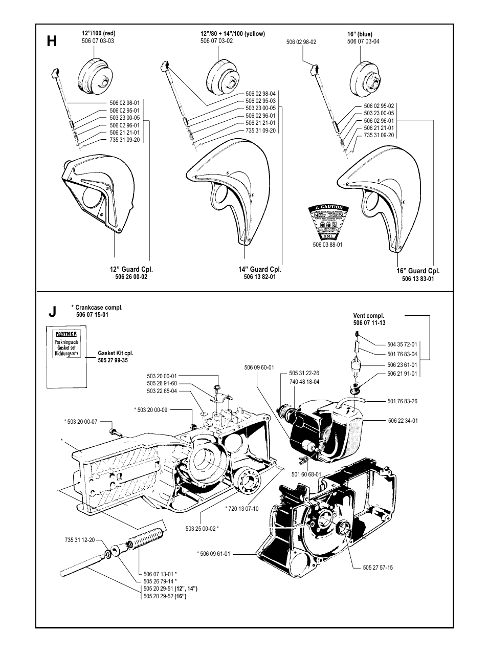 Guard, Crank case | Partner Tech K1200 User Manual | Page 4 / 7