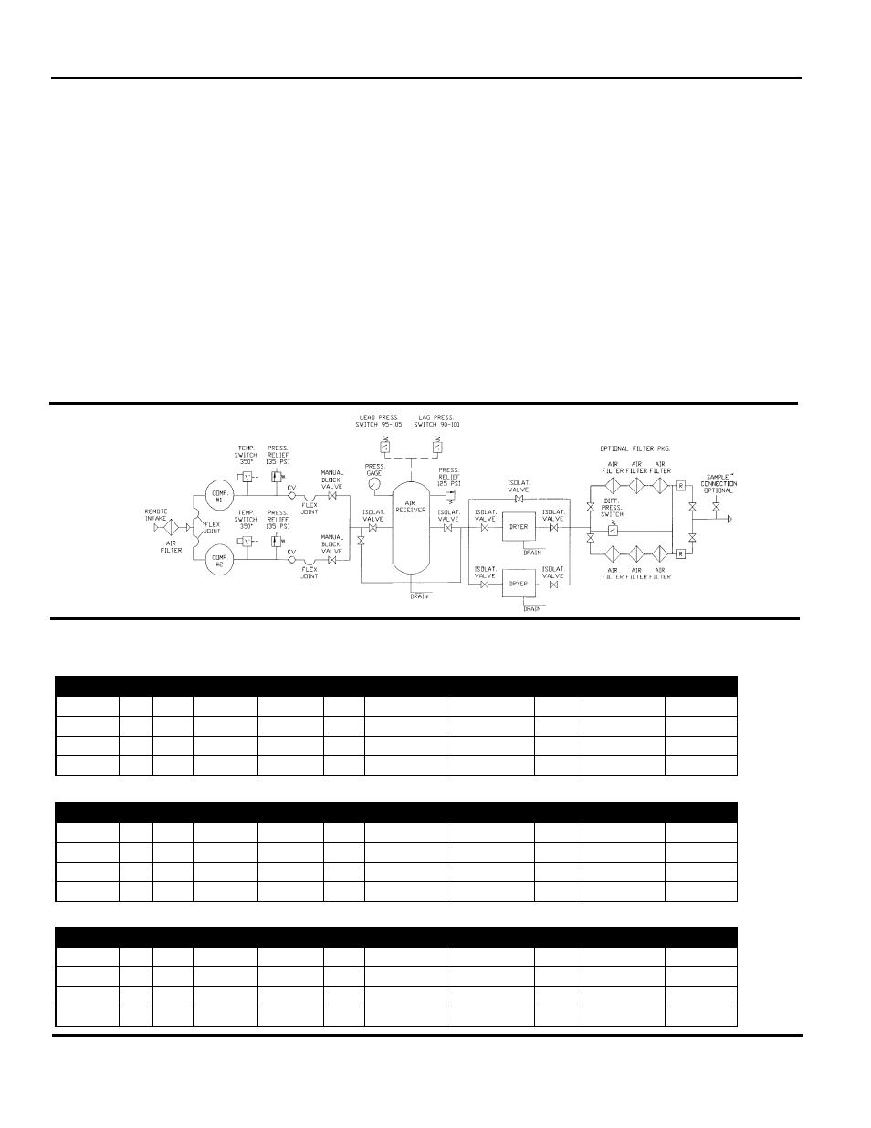 Schematic, Medical package system, Medical air schematic | Powerex Medical Packing System MPQ User Manual | Page 4 / 27