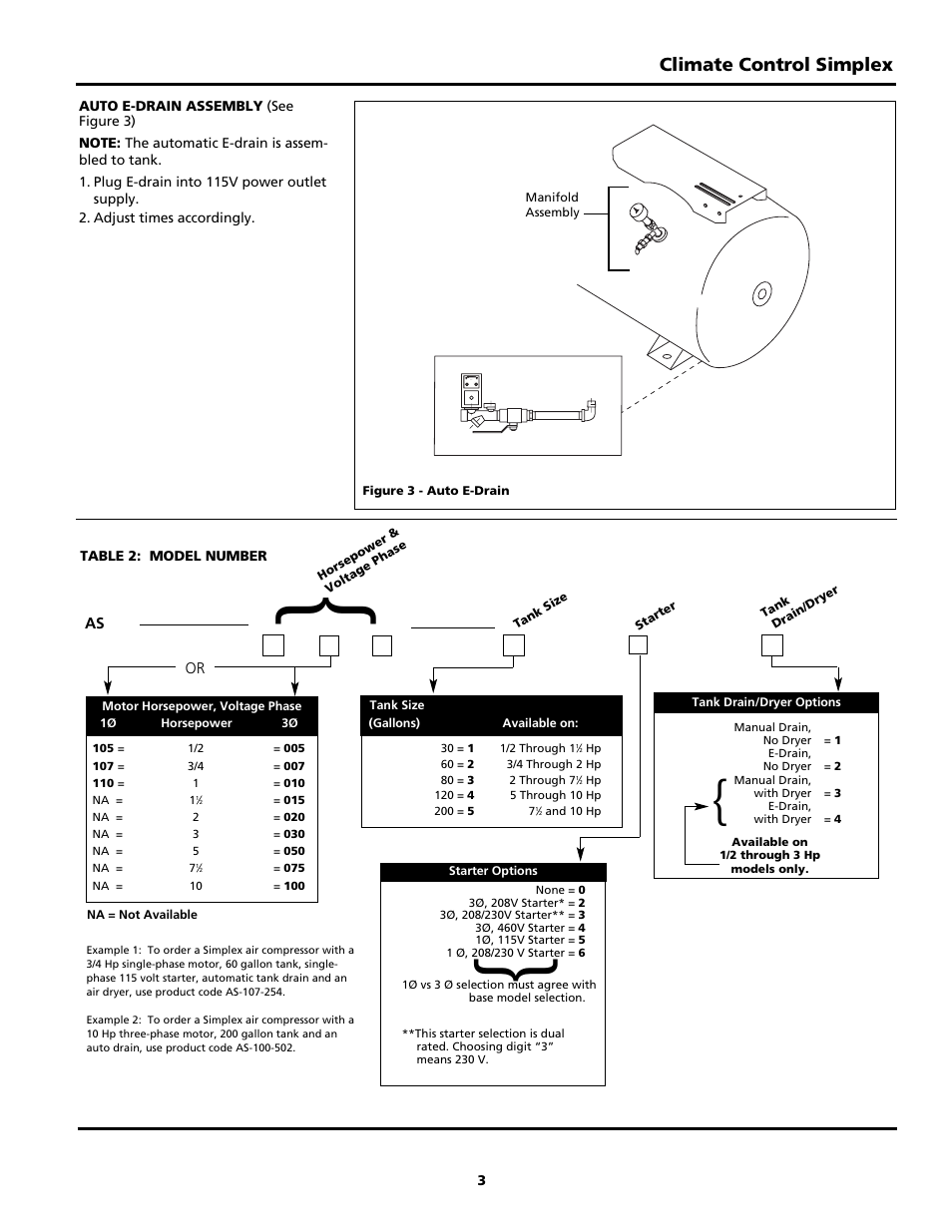 Climate control simplex | Powerex AS-XXX User Manual | Page 3 / 36