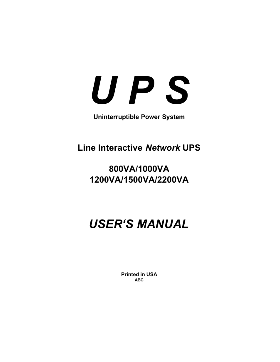 Powercom 800VA User Manual | 19 pages