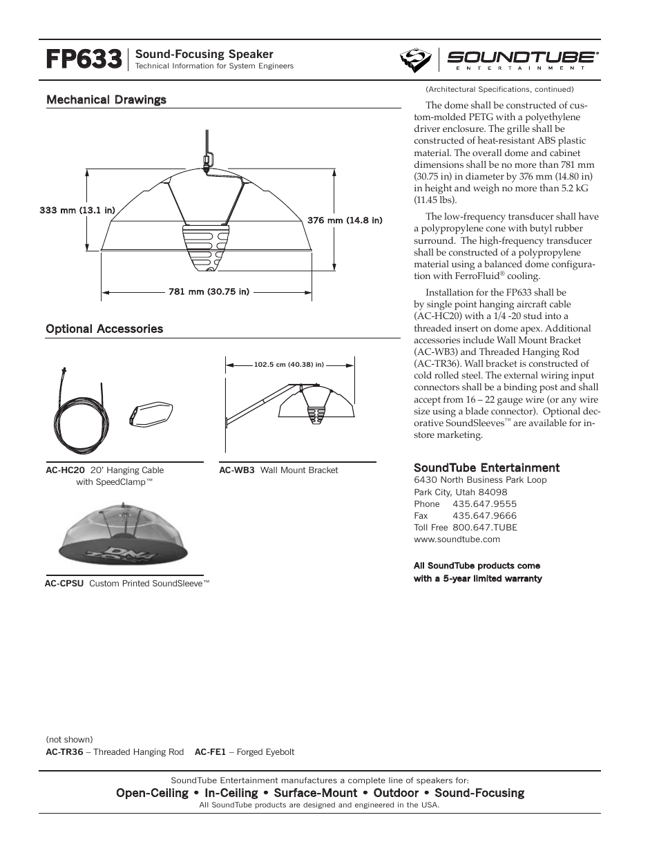 Fp633 | Phase Technology Sound-Focusing Speaker FP633-T32 User Manual | Page 4 / 4