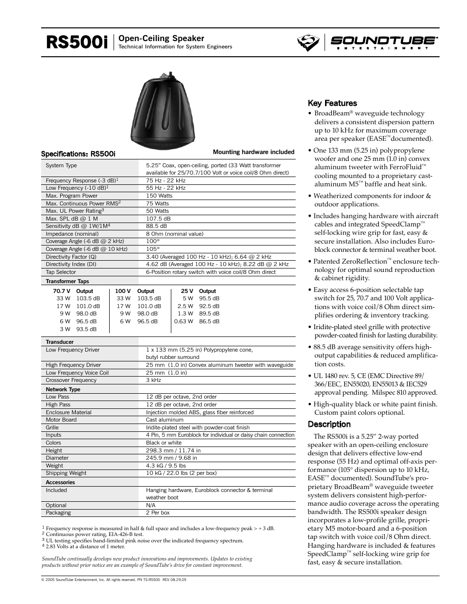 Phase Technology RS500i User Manual | 4 pages