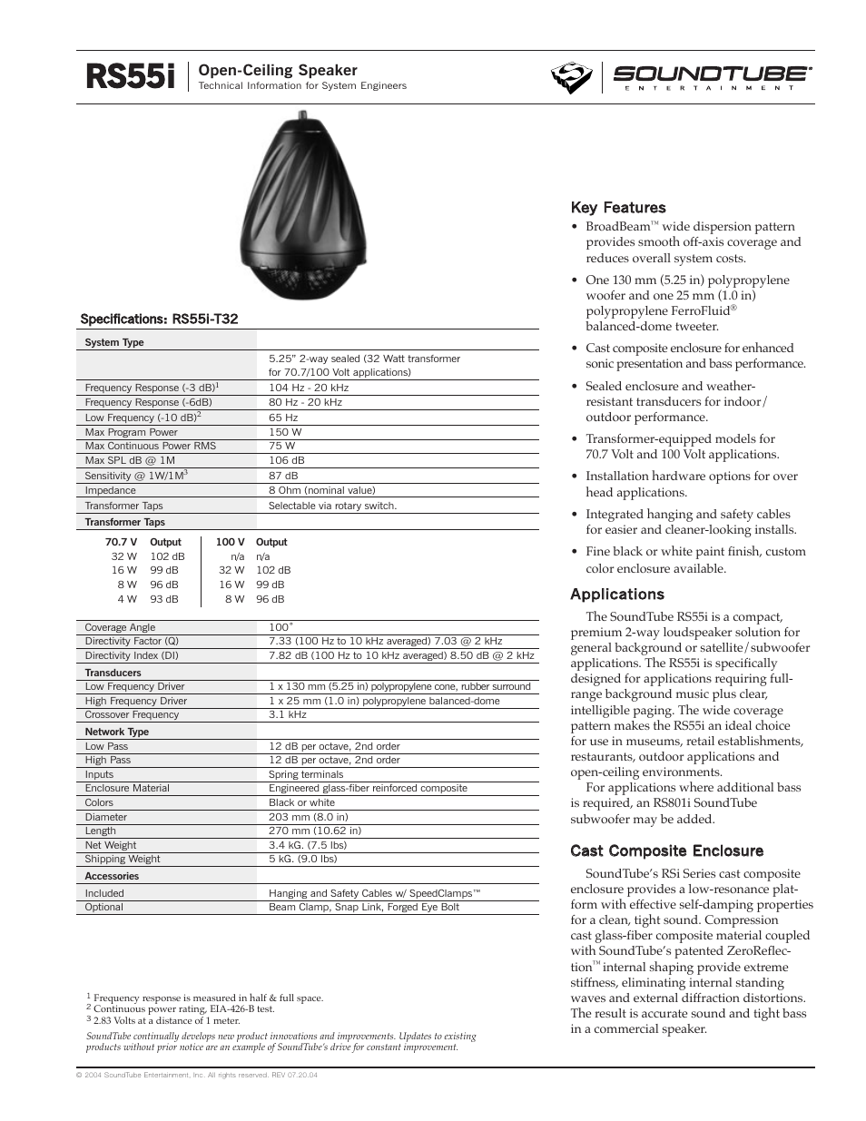 Phase Technology RS55i User Manual | 4 pages