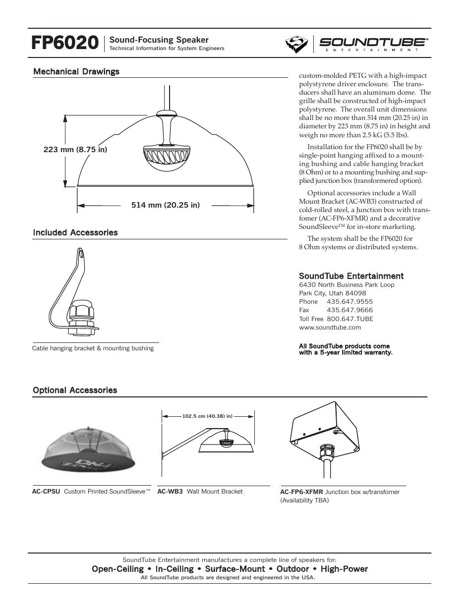 Fp6020 | Phase Technology Sound-Focusing Speaker FP6020 User Manual | Page 4 / 4