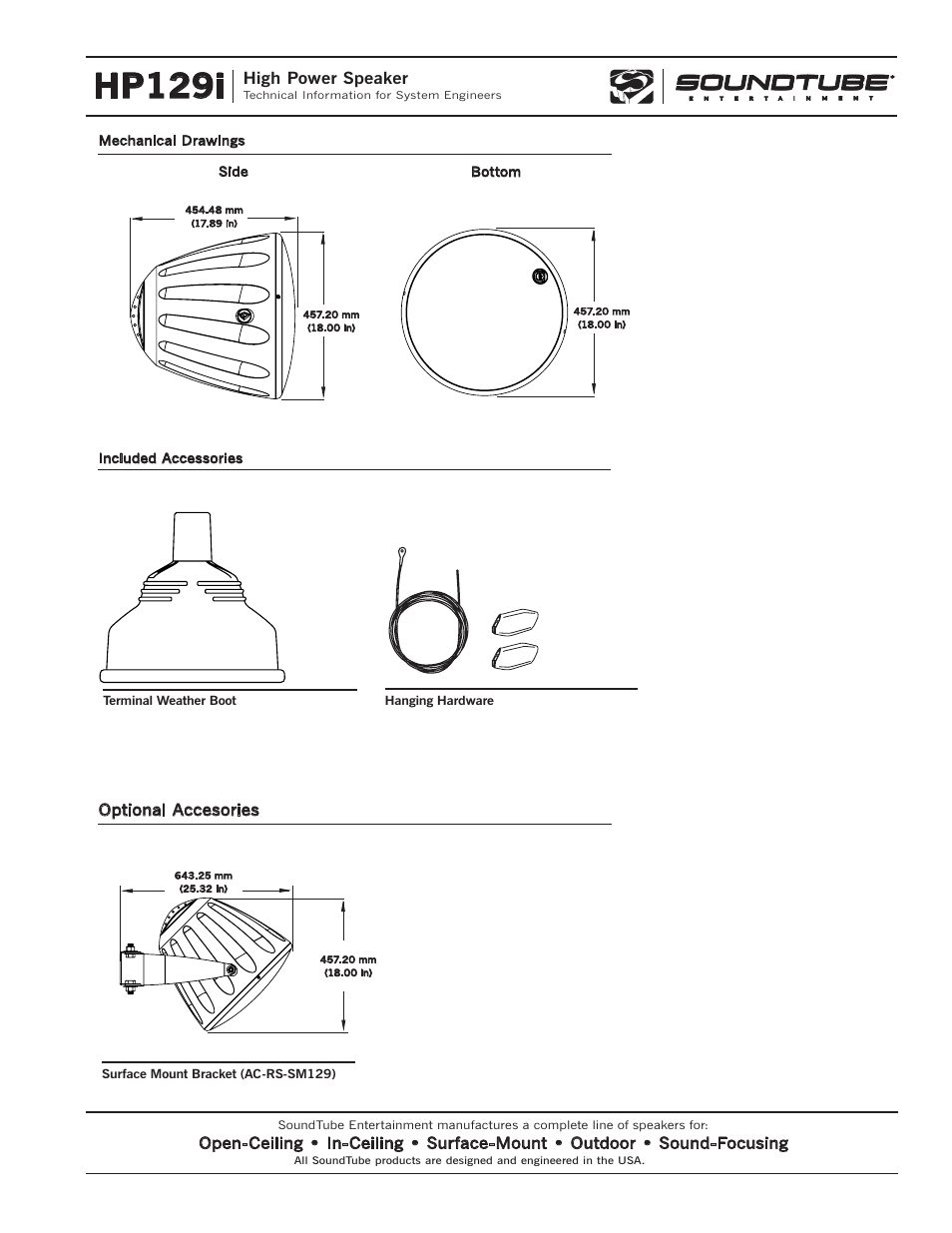 Hp129i | Phase Technology High Power Speaker HP129i User Manual | Page 4 / 4