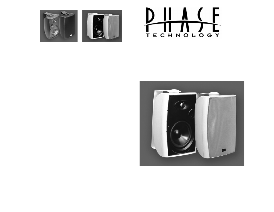 Solaris indoor/outdoor speaker systems, Owners manual | Phase Technology SPF 25 User Manual | Page 2 / 2