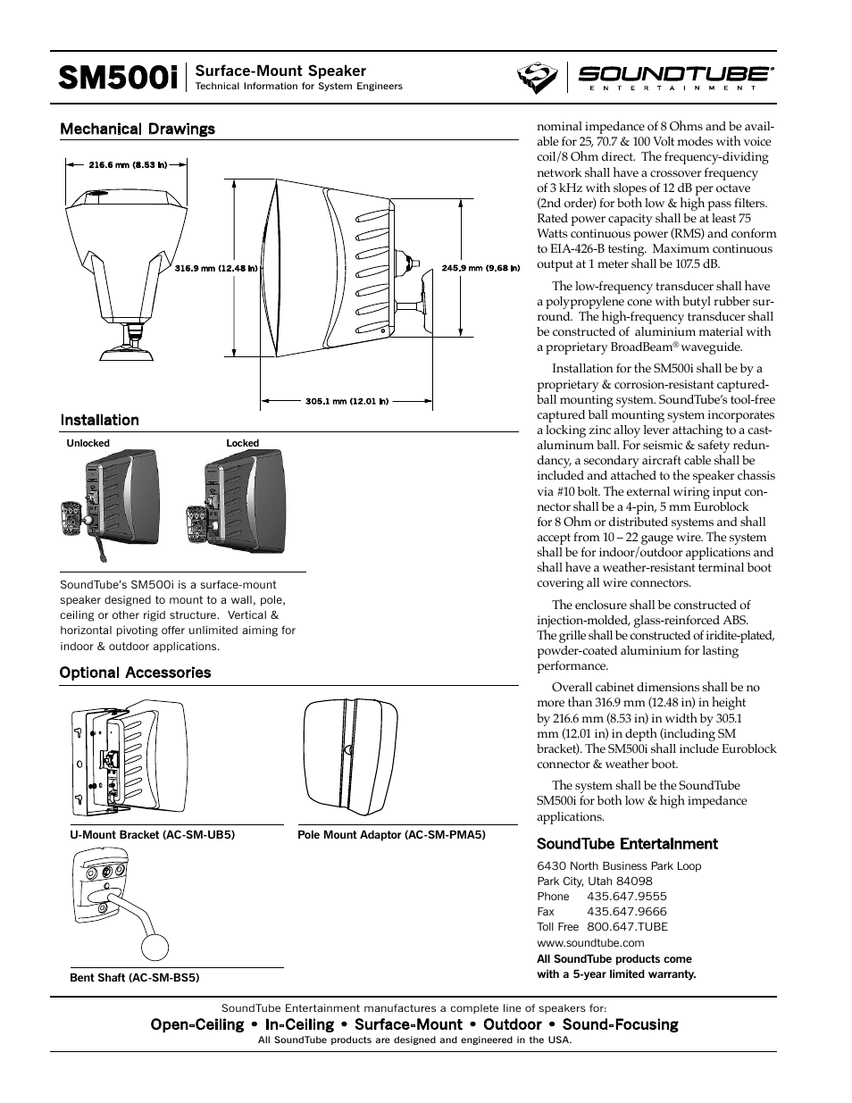 Sm500i | Phase Technology SM500i User Manual | Page 4 / 4