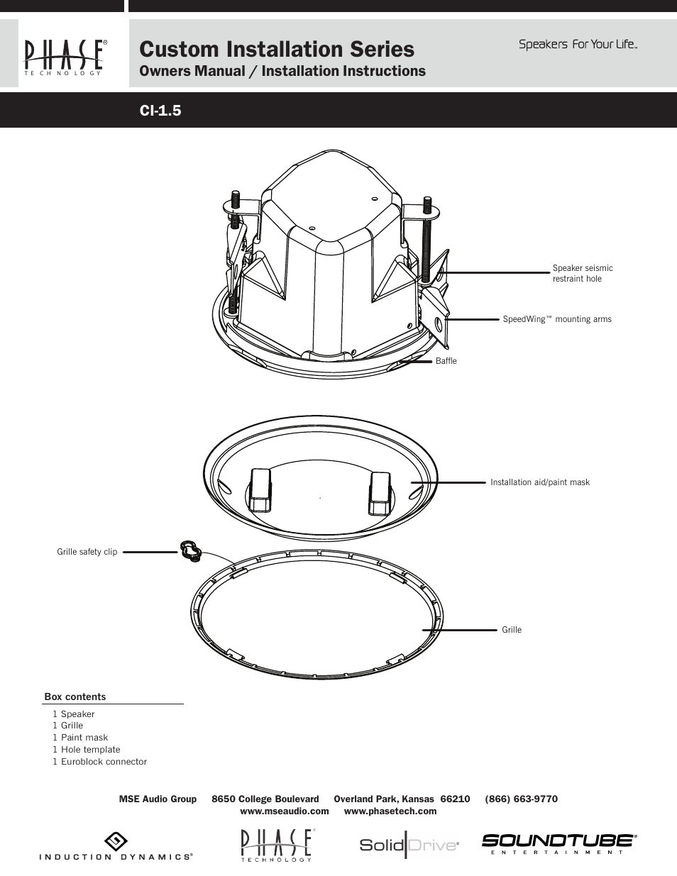Phase Technology CL-1.5 User Manual | 3 pages