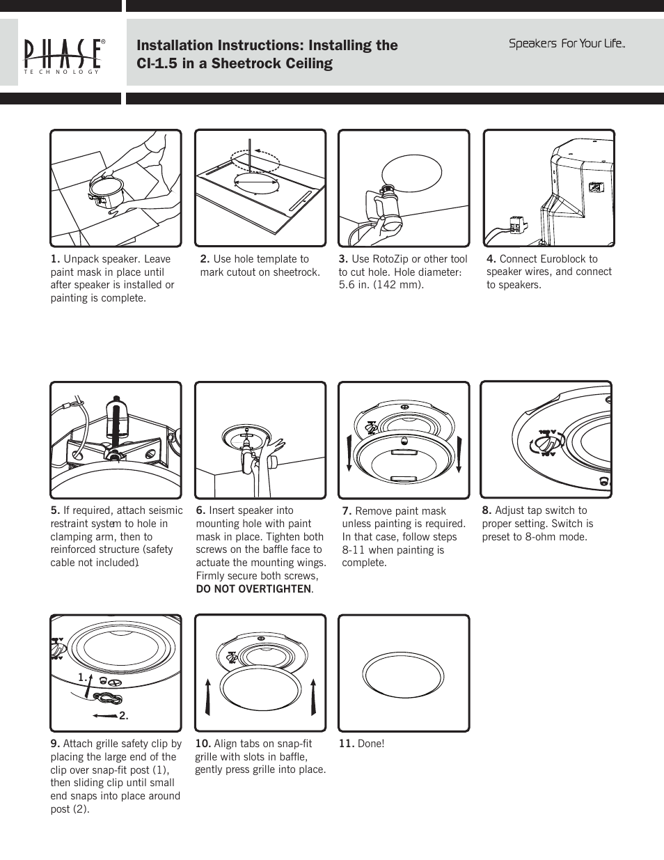 Phase Technology CL-1.5 User Manual | Page 2 / 3