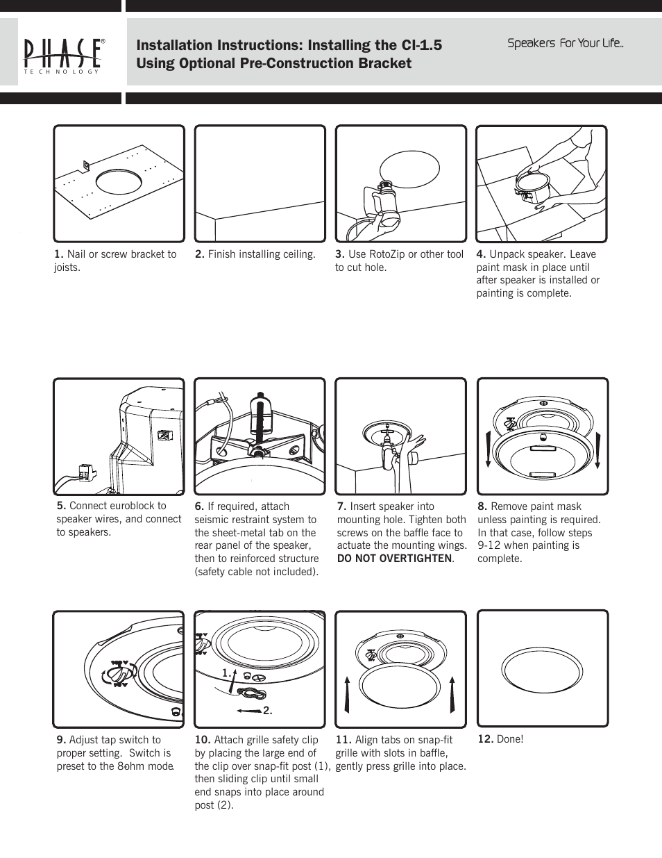 Phase Technology CL-1.5 User Manual | Page 3 / 3