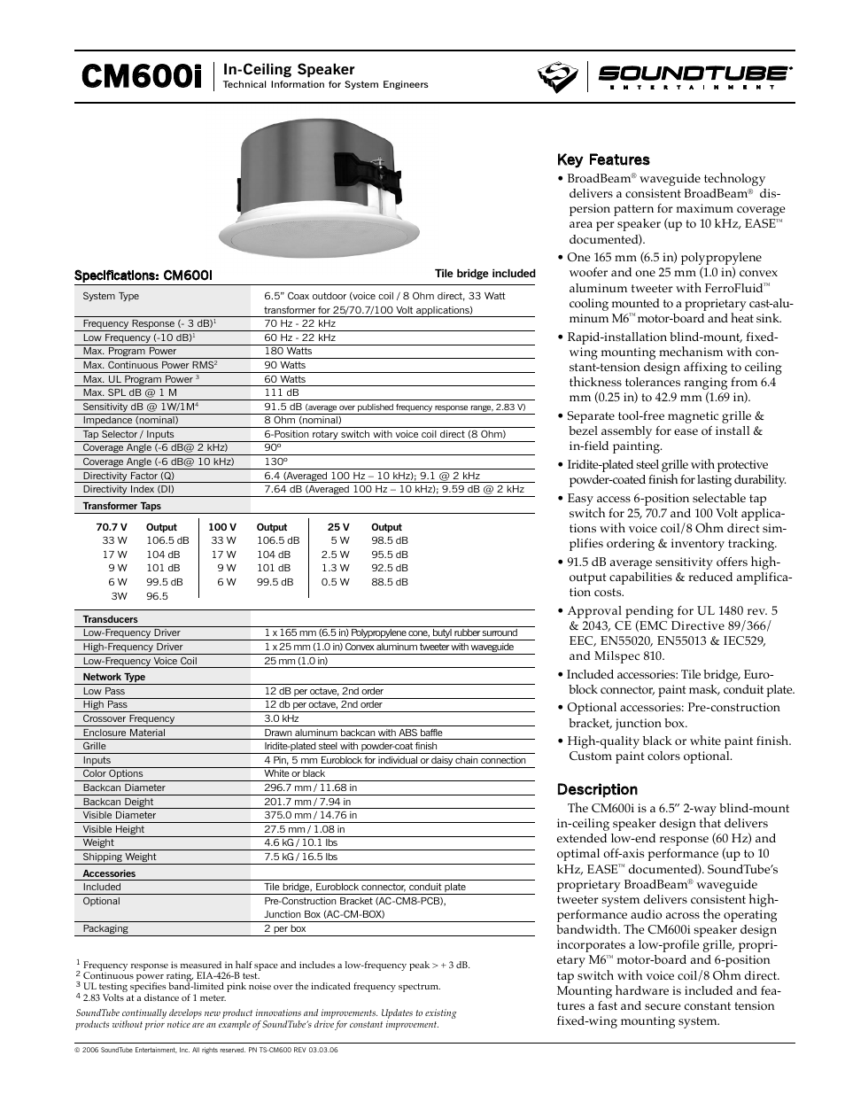 Phase Technology CM600i User Manual | 4 pages