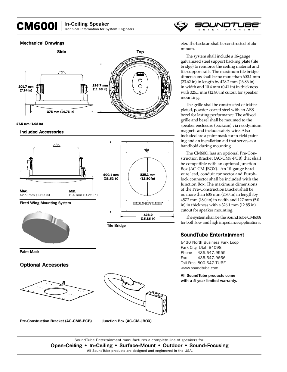 Cm600i | Phase Technology CM600i User Manual | Page 4 / 4
