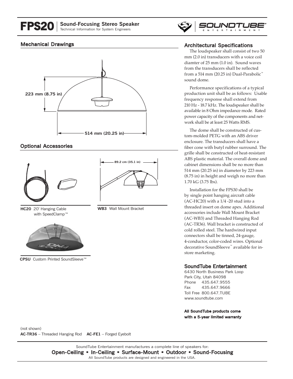 Fps20 | Phase Technology FPS20 User Manual | Page 4 / 4