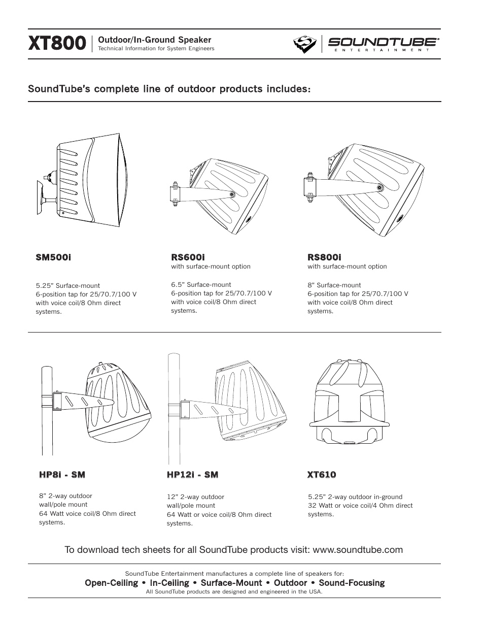 Xt800 | Phase Technology Outdoor/In-Ground Speaker XT800 User Manual | Page 4 / 4