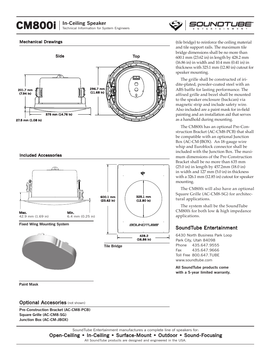 Cm800i | Phase Technology CM5800i User Manual | Page 4 / 4