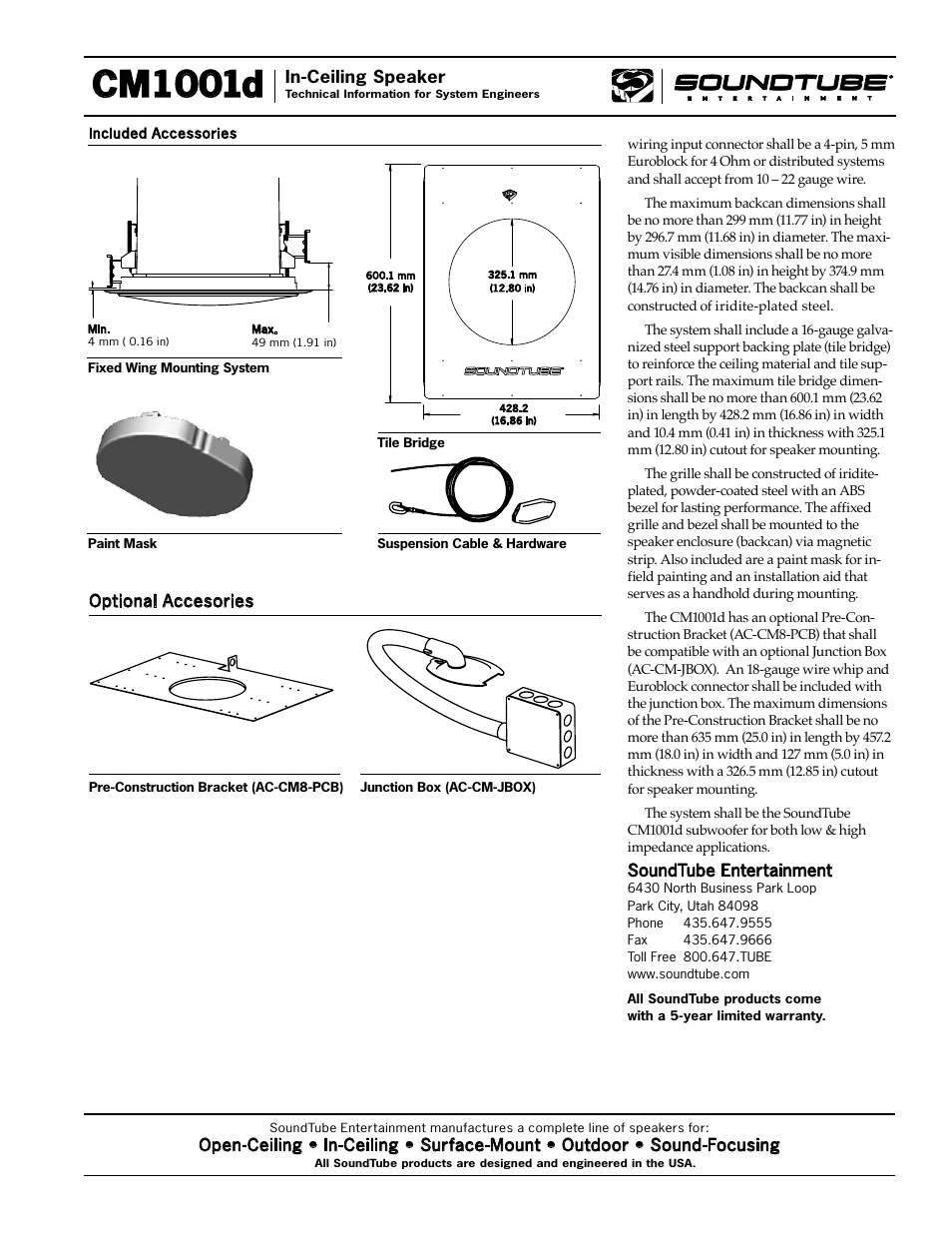 Cm1001d | Phase Technology CM1001d User Manual | Page 3 / 4