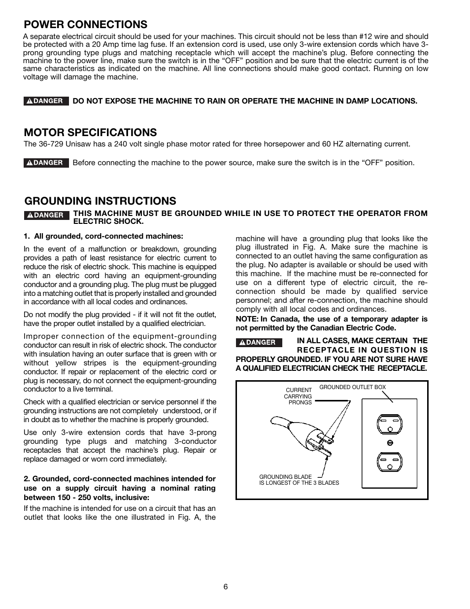 Porter-Cable 36-729 User Manual | Page 6 / 28