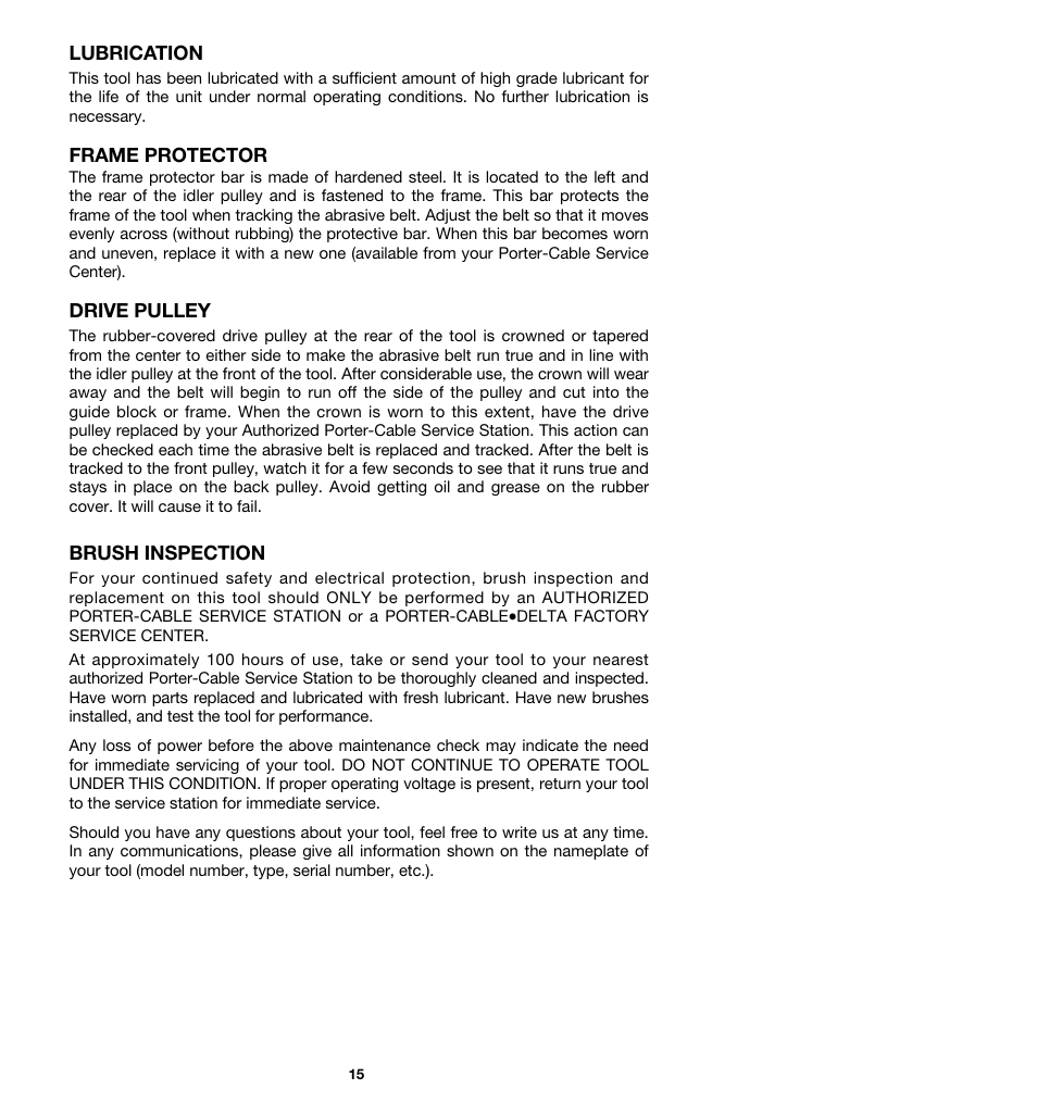 Porter-Cable 362 User Manual | Page 15 / 17