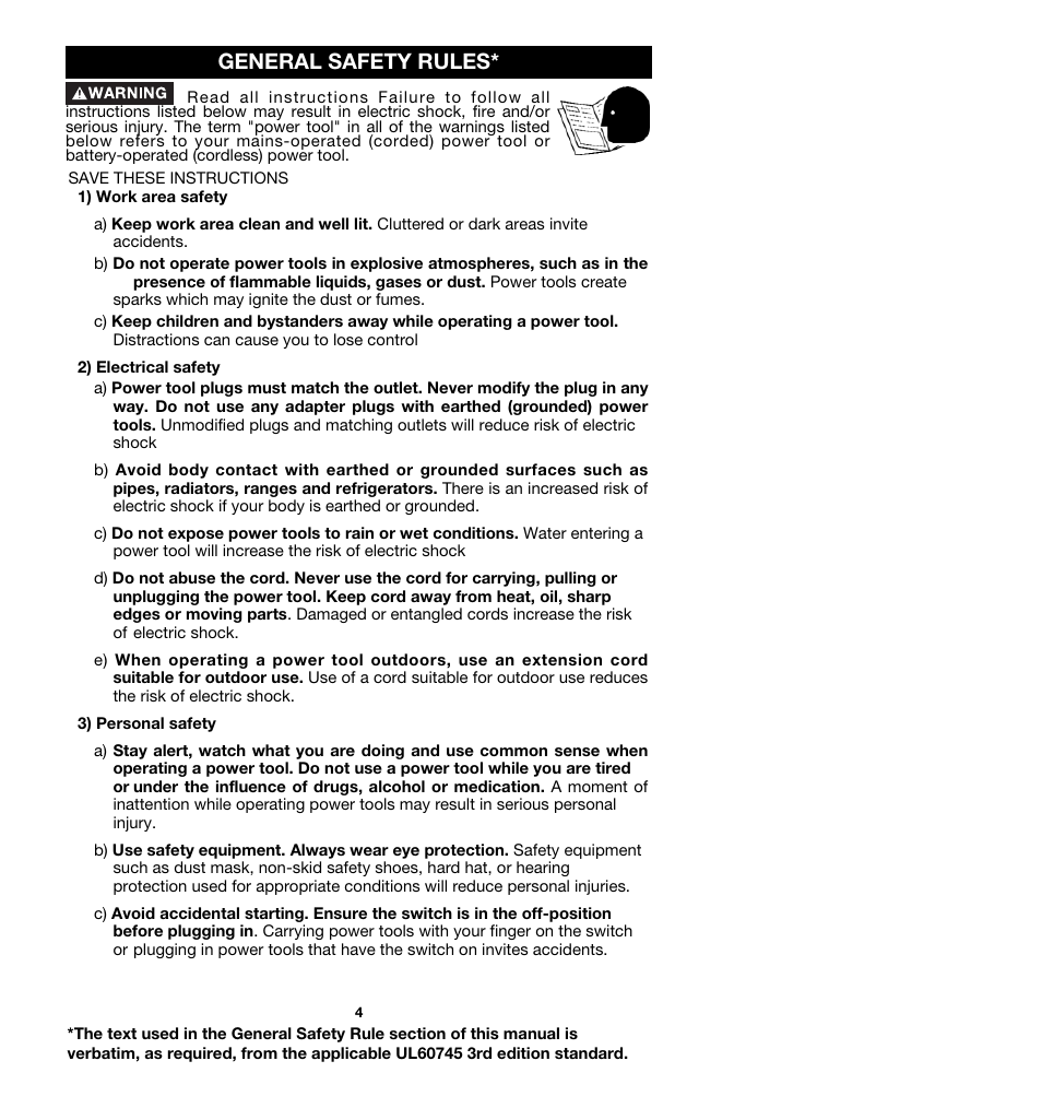 General safety rules | Porter-Cable 362 User Manual | Page 4 / 17
