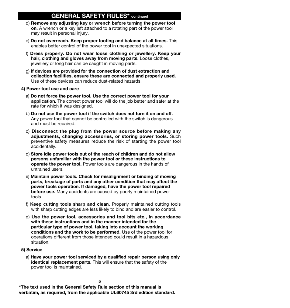 General safety rules | Porter-Cable 362 User Manual | Page 5 / 17