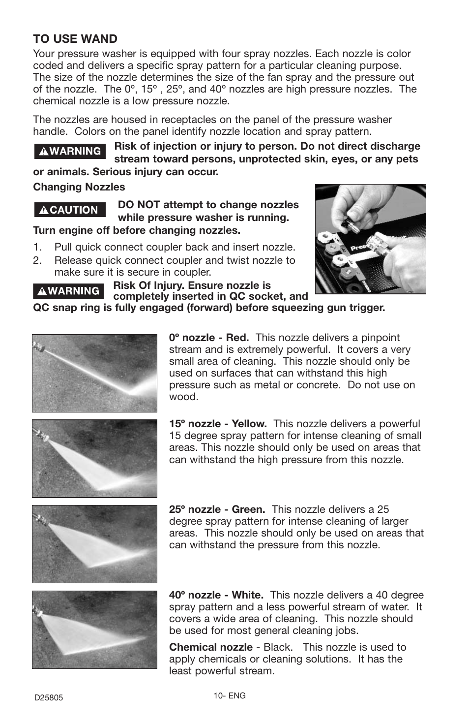 Porter-Cable D25805-025-1 User Manual | Page 10 / 20