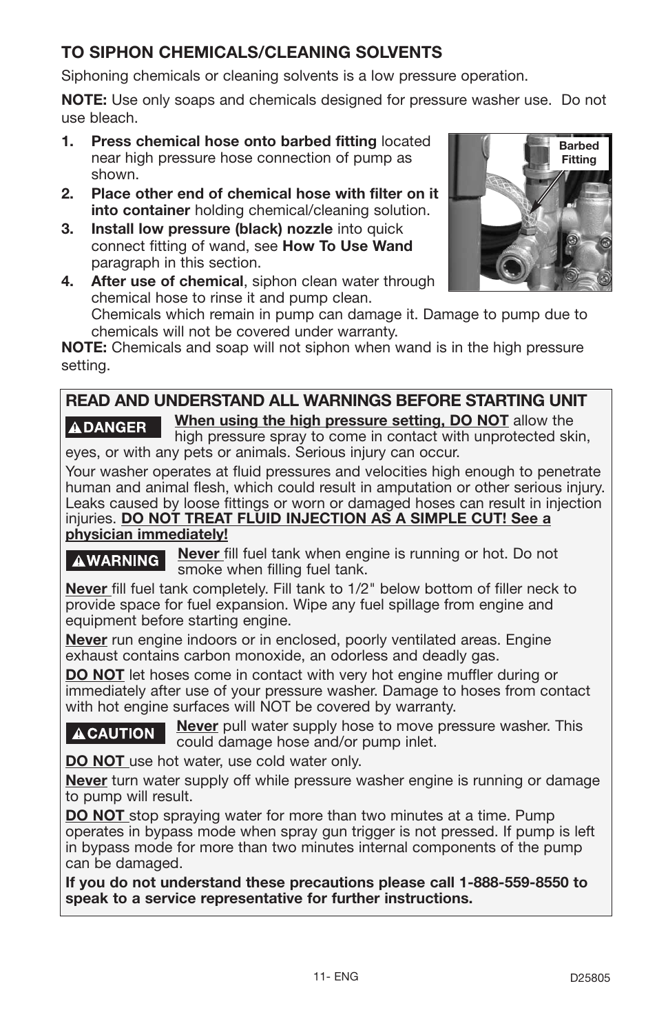 Porter-Cable D25805-025-1 User Manual | Page 11 / 20