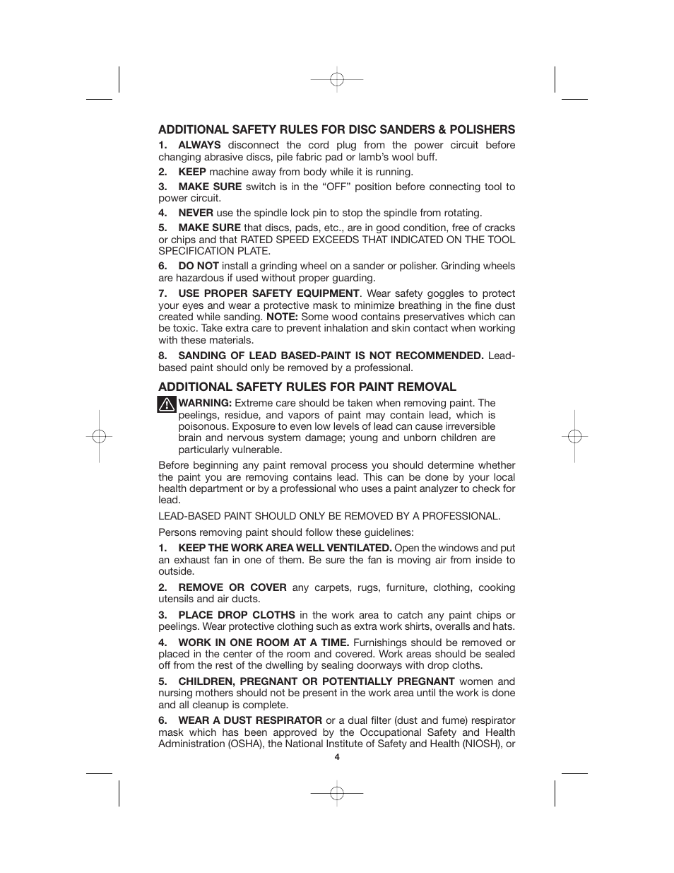 Porter-Cable 892459-0011 User Manual | Page 4 / 13