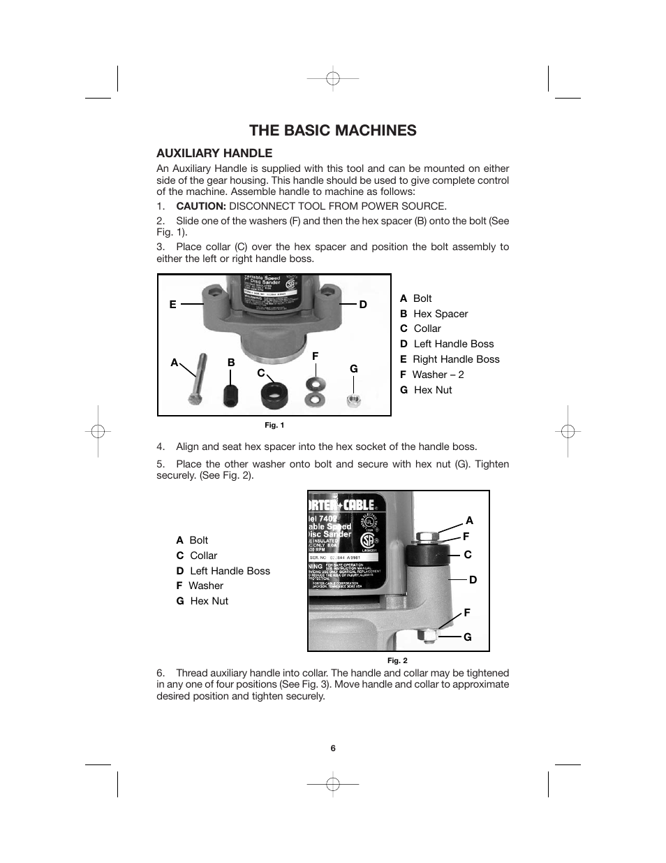 The basic machines | Porter-Cable 892459-0011 User Manual | Page 6 / 13