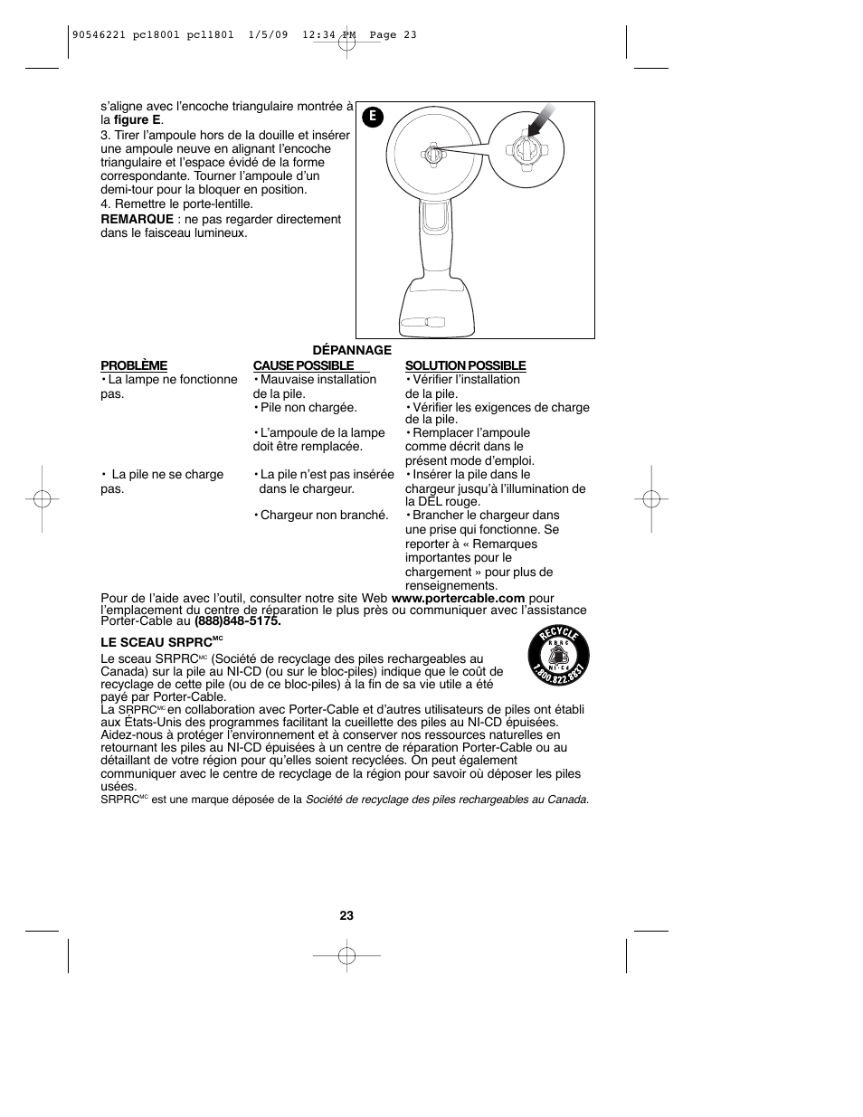 Porter-Cable PCL180L User Manual | Page 23 / 40