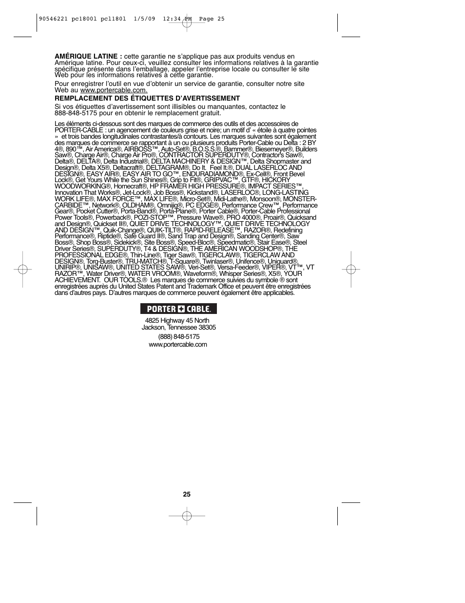 Porter-Cable PCL180L User Manual | Page 25 / 40