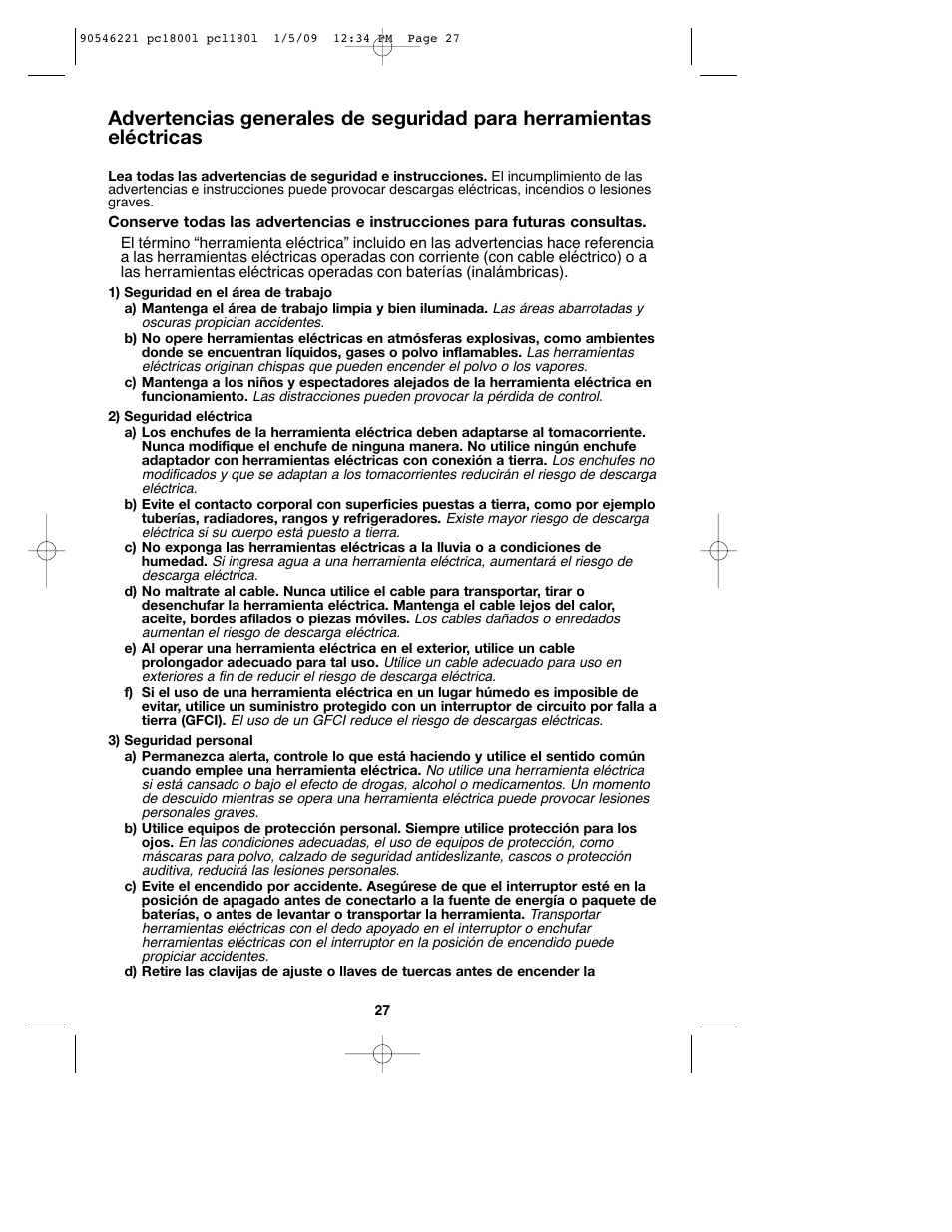 Porter-Cable PCL180L User Manual | Page 27 / 40