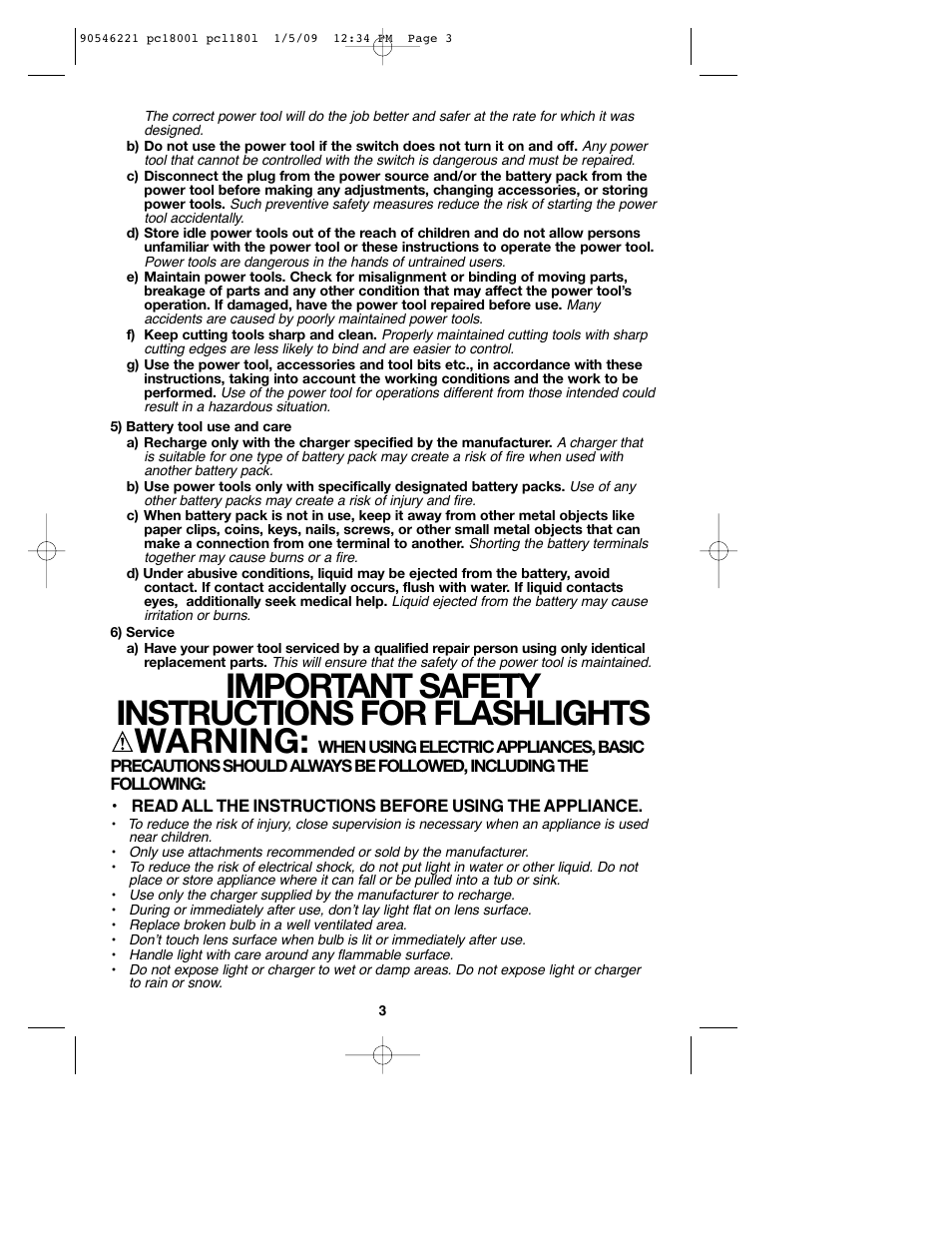 Porter-Cable PCL180L User Manual | Page 3 / 40