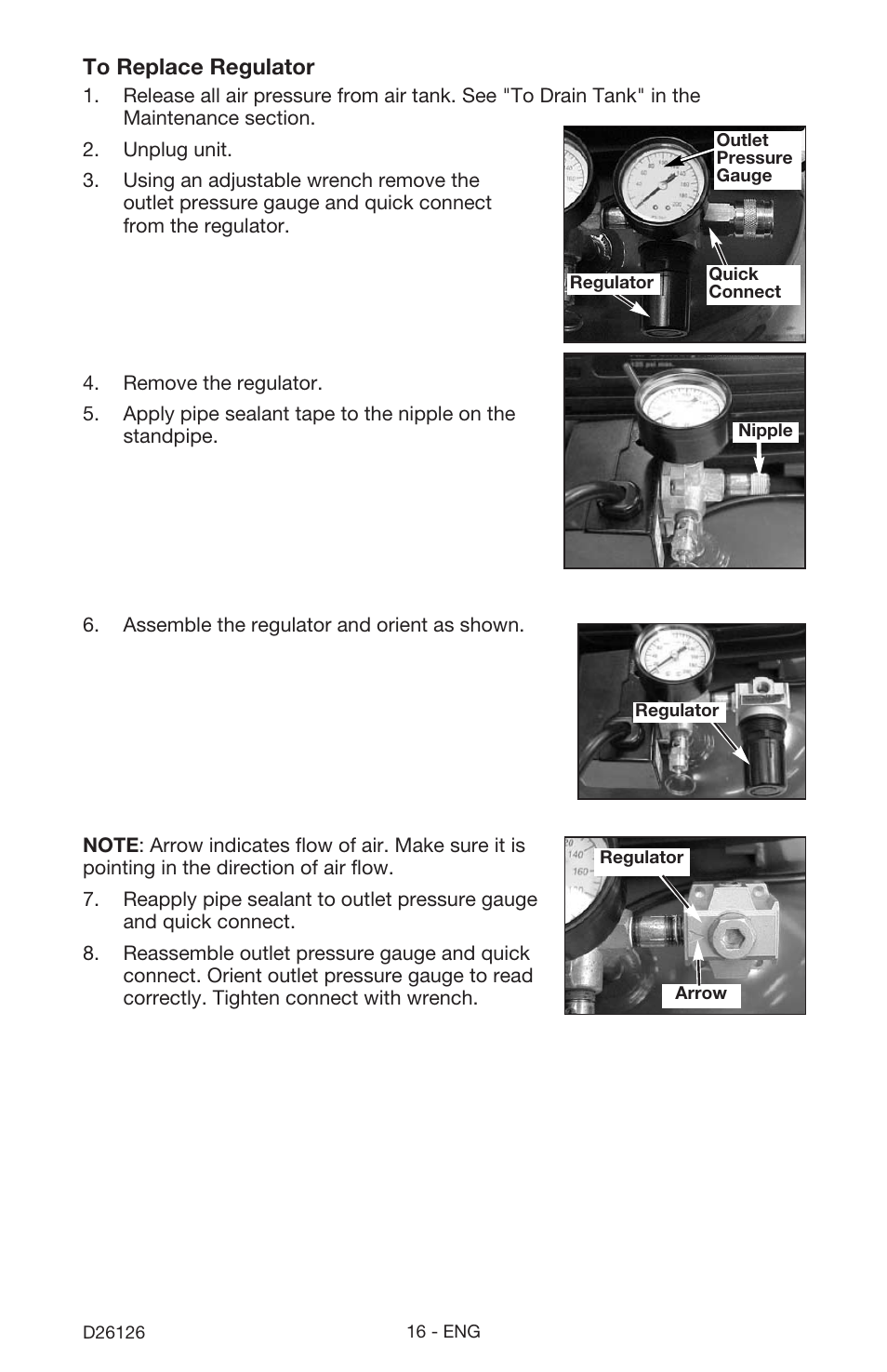 Porter-Cable D26126-024-0 User Manual | Page 16 / 18