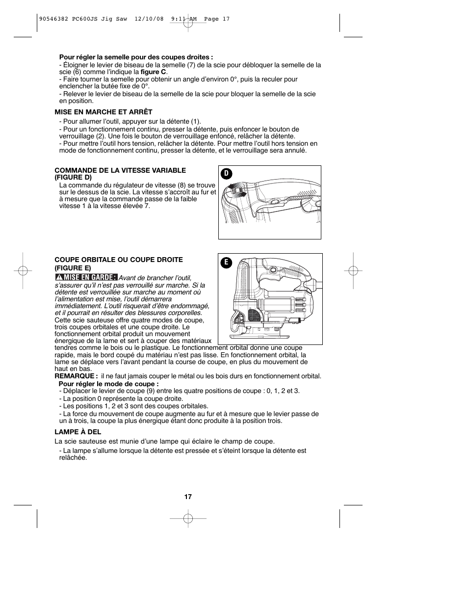 Porter-Cable 90546382 User Manual | Page 17 / 32