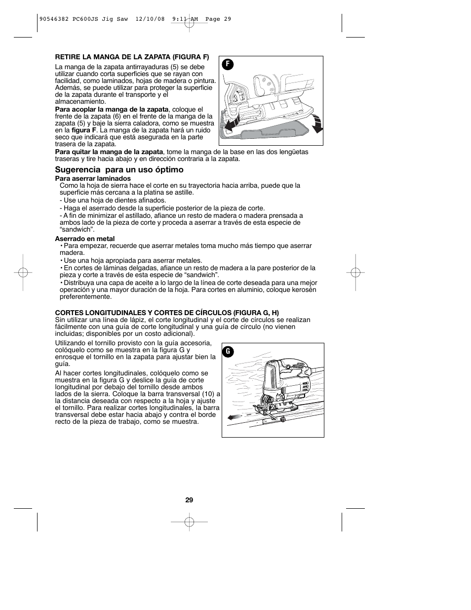 Porter-Cable 90546382 User Manual | Page 29 / 32
