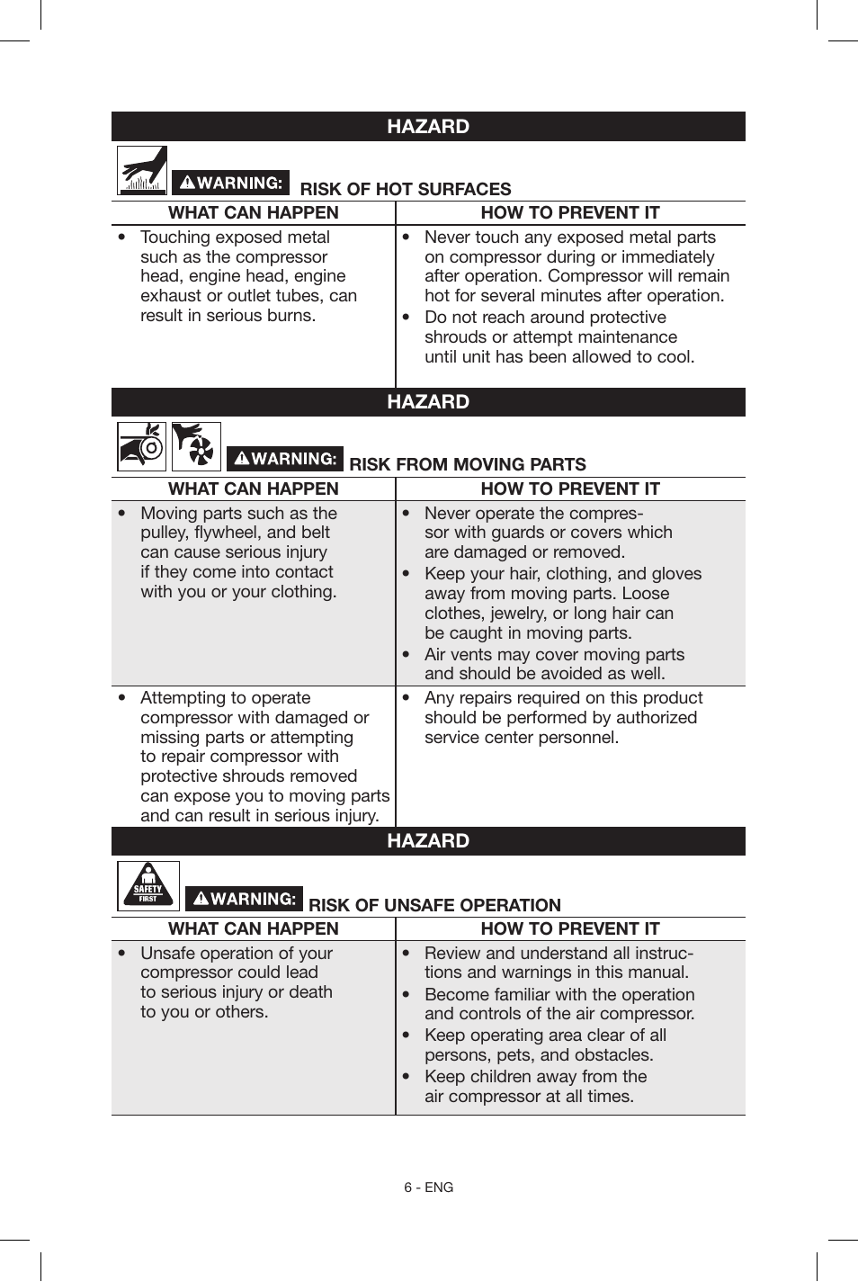 Porter-Cable N039112 User Manual | Page 6 / 64