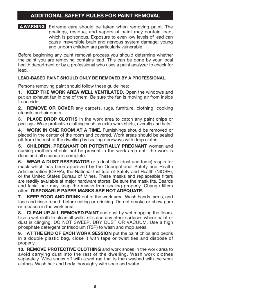 Porter-Cable 7412 User Manual | Page 5 / 13